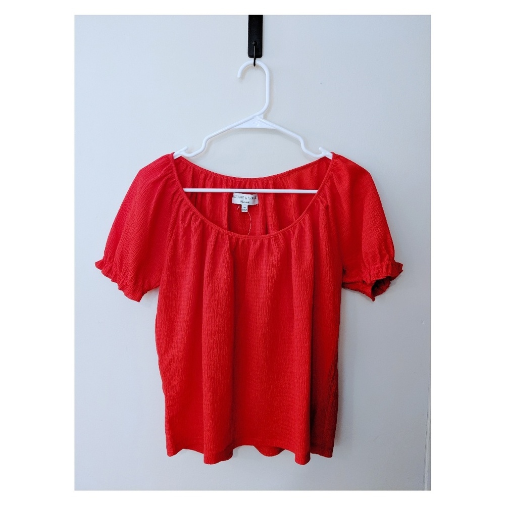 NWT Texture & Thread Peasant Top